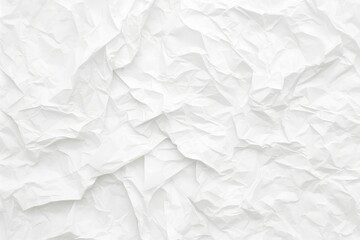 Poster - Crumpled White Paper Texture Background