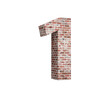 © Hammad - Number One 1 Digit Made Of Old Grunge Texture Wall Of Bricks On Background 3D Illustration