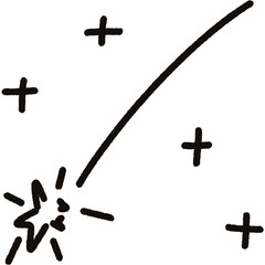 Wall Mural - Shooting Star doodle