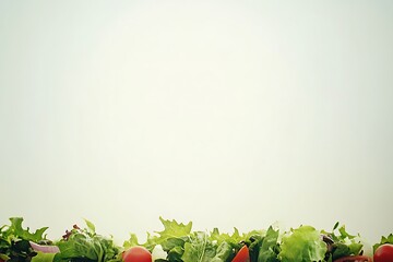 Wall Mural - Fresh and Healthy Salad Ingredients