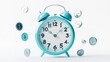 © William - Alarm clock and a bunch of coins