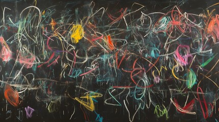 Poster - A vibrant and expressive abstract painting featuring bold brushstrokes a captivating color palette and a dynamic energetic composition that evokes a sense of emotion creativity and imagination