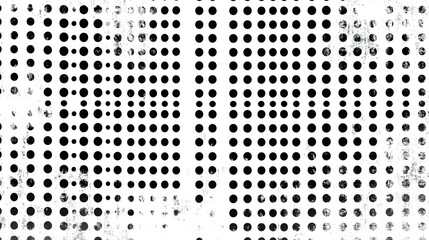 Fototapete - Abstract Geometric Dot Pattern Minimalist Monochrome Background