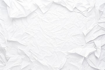 Poster - Abstract Crumpled White Paper Texture Background