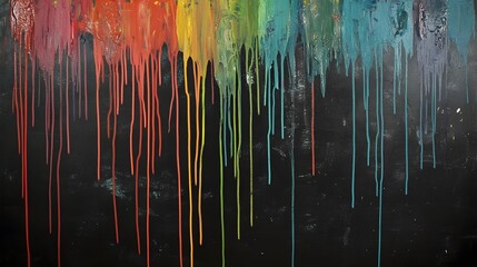 Poster - Captivating Colorful Dripping Abstract Art Painting with Vibrant Fluid Textures and Dynamic Splashes  Expressive modern and visually striking abstract background with mesmerizing multicolor gradients
