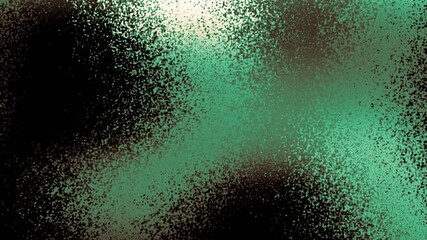 Poster - Digital noise gradient. Nostalgia, vintage 70s, 80s style. Abstract lo-fi background. Retro wave, synthwave. 4k loop. Minimal, minimalist. Teal
