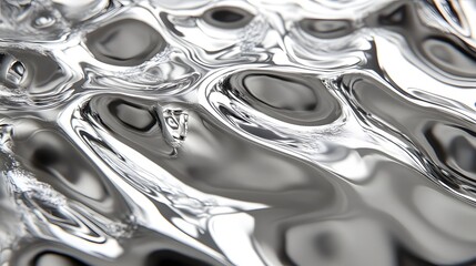 Poster - Captivating Fluid Dynamics An Ethereal Dance of Transparent Waves and Reflections  This stunning image showcases the mesmerizing swirling patterns and movements of a liquid medium