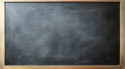 Leinwandbilder - Empty blackboard with chalk drawings and copy space for text or designs  Blank chalkboard background for education learning teaching business presentation project planning or creative brainstorming