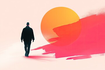 Poster - striking graphic design featuring vibrant color palettes with ample copy space for text placement conveys creativity