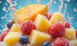 © Alex - Vibrant fruit splash with bubbles