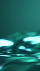 Poster - Serene Abstract Waves of Blue and Green Light Reflections with Soft Gradients Creating Calm and Tranquil Atmosphere for Relaxation and Meditation