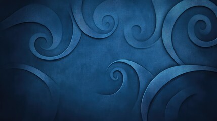 Poster - Elegant Blue Background Featuring Wavy Patterns and Textures Ideal for Creative Projects, Website Designs, and Art Illustrations with a Modern Touch
