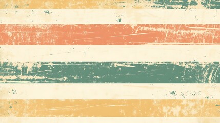 Poster - Vintage striped background with distressed texture. Possible use graphic design element, website banner