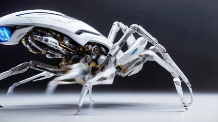 Poster - A futuristic spider shaped advanced intelligent vehicle