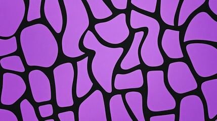 Poster - Abstract Purple Background with Black Organic Shapes for Modern Art Designs, Creative Projects, and Stylish Print Solutions
