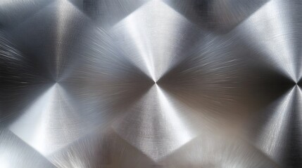 Fototapete - Striking abstract background featuring a seamless pattern of reflective metallic surfaces and geometric shapes  The clean minimalist design creates a high tech
