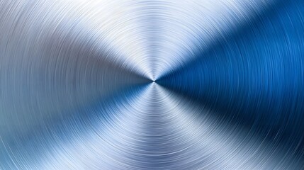 Fototapete - Stylish Metallic Radial Swirls and Geometric Patterns in Shades of Blue and Gray  Dynamic abstract digital background with a futuristic technology inspired design  Smooth sleek