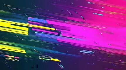 Aufkleber - Abstract digital art, vibrant colors, motion blur.  Possible use in design