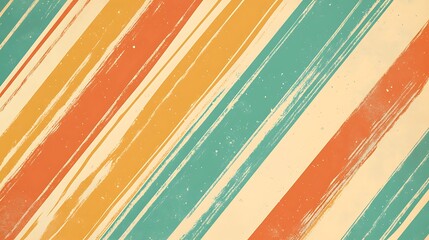 Poster - Retro diagonal stripes background (4)