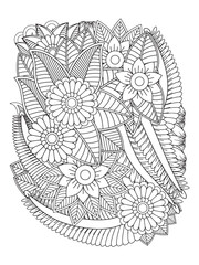 Wall Mural - Zentangle Coloring Pages -for Adult