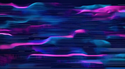 Aufkleber - Abstract neon wave pattern background, possible use in digital art or design