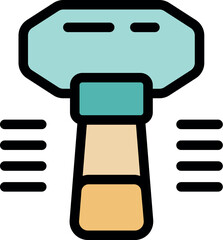 Fototapete - Retail price scanner is scanning barcodes on products in a supermarket for automatic checkout