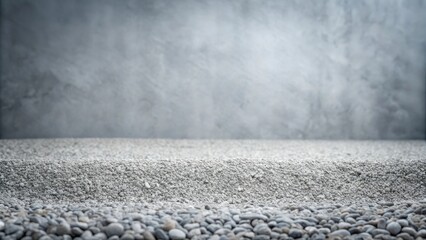 Aufkleber - A Simple Composition of Gravel and a Gray Wall with a Subtle Depth of Field