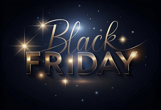 Black Friday Text 3D design for colorful advertising, banners, leaflets and flyers.
