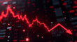 © Anna - Red stock market crash chart symbolizes financial loss and economic downturn. The concept is of finance, investment, recession, and economic crisis.