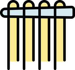 Poster - cartoon radiator efficiently heating a cozy winter home, providing comfortable warmth during cold se