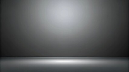 Poster - A Simple Gray Background With A Single Light Source In The Center, Perfect For Displaying Products Or Creating Minimalist Designs