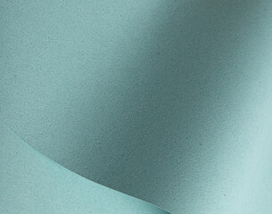 Poster - A pastel blue textured paper background featuring punched and perforated details, enhanced by soft shadows and delicate folds. The matte finish and fine material create a luxurious and minimalist