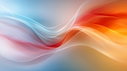 Poster - Harmonious Flow of Intersecting Red Green and Blue Curves in Vivid RGB Wave Background Design