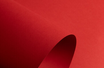 Poster - Red paper background with a matte texture and soft tones. Bold ruby and crimson hues create a stylish, elegant, and modern surface with a clean, decorative pattern.