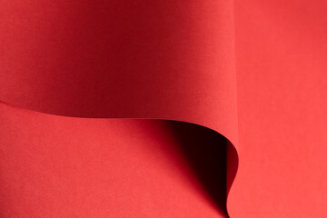 Poster - Ruby red paper background with a matte texture and soft tones. Bold crimson and maroon hues create a stylish, elegant, and modern surface with a clean, decorative pattern.