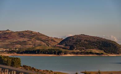 The Guardialfiera or Liscione lake, Molise