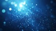 © STwul - Blue glitter particles sparkle, glowing background, digital art, website design