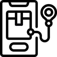 Poster - Stethoscope checking a parcel status on smartphone screen, symbolising delivery tracking and shipment monitoring