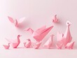 © pongtap - Creative origami bird art studio photography minimalist close-up aesthetics