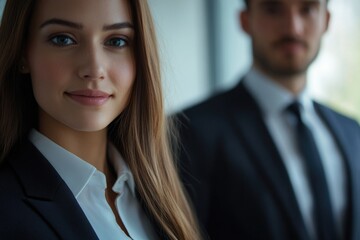 Poster - A close-up view of a man in a business suit and tie, suitable for professional or corporate use