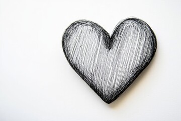 Aufkleber - A simple heart shape drawn on a white surface