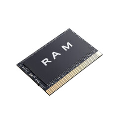 Poster - The image shows a high-speed black RAM module for computers, highlighting its modern design and technological advancement.