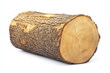 Poster - A piece of wood cut in half on the ground