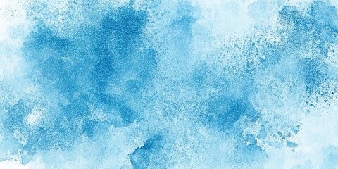 Poster - abstract watercolor background in blue, turquoise, teal, and mint shades, soft and dreamy texture id