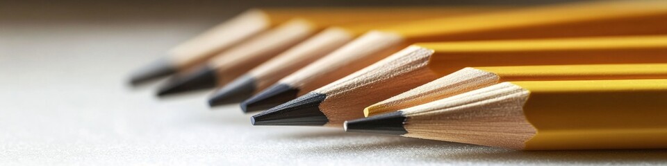 Aufkleber - A collection of pencils placed on a table, suitable for use in various settings such as offices, classrooms or homes