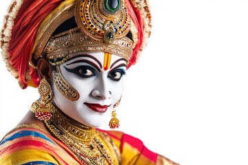 Poster - A close-up shot of a person dressed in a costume, perfect for creative projects or advertising needs