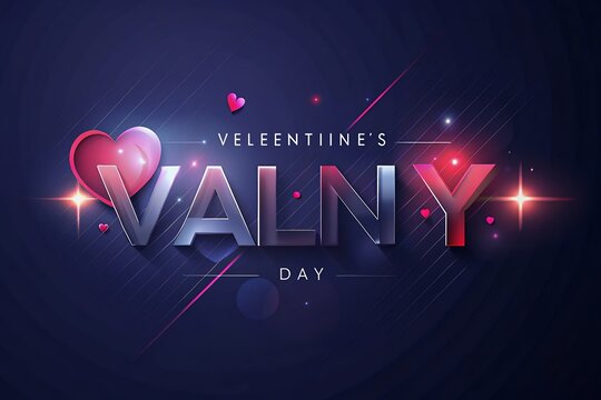 Design, Valentine's Day with Podium and Heart of 3D for pink love background