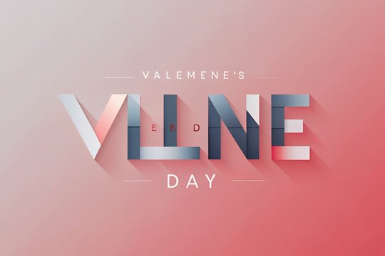 Design, Valentine's Day with Podium and Heart of 3D for pink love background