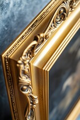 Aufkleber - A decorative golden frame holds a treasured picture