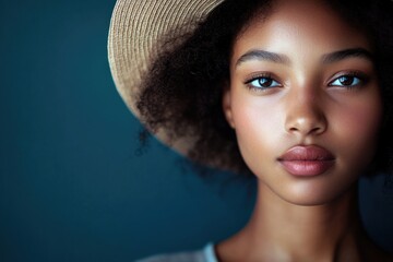 Aufkleber - Close-up of someone wearing a hat